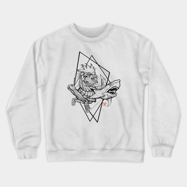 Animal Spirit Crewneck Sweatshirt by mxndesigner